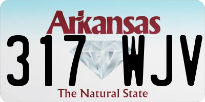 AR license plate 317WJV