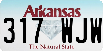 AR license plate 317WJW