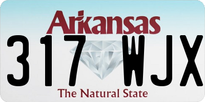 AR license plate 317WJX