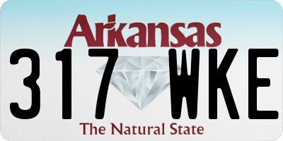 AR license plate 317WKE