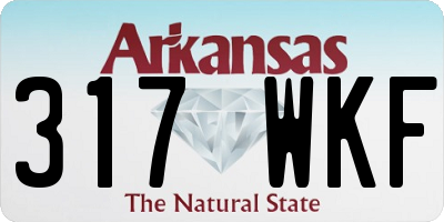 AR license plate 317WKF
