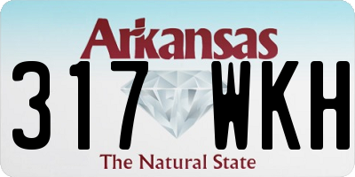 AR license plate 317WKH