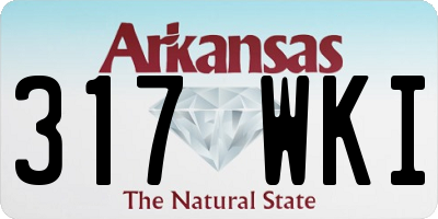 AR license plate 317WKI