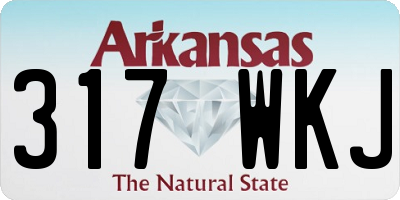 AR license plate 317WKJ