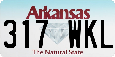 AR license plate 317WKL