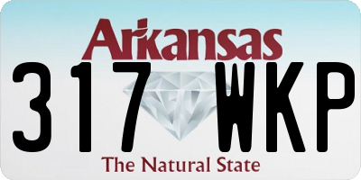 AR license plate 317WKP
