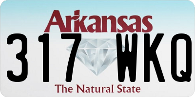 AR license plate 317WKQ