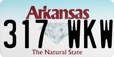 AR license plate 317WKW
