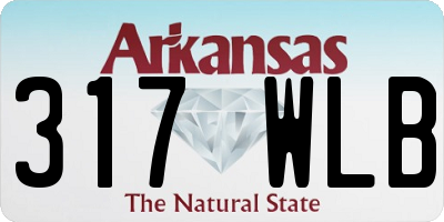 AR license plate 317WLB