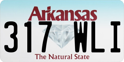 AR license plate 317WLI