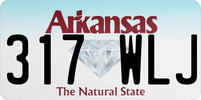 AR license plate 317WLJ