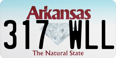 AR license plate 317WLL