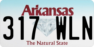 AR license plate 317WLN
