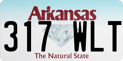 AR license plate 317WLT
