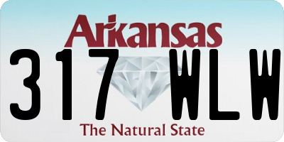 AR license plate 317WLW