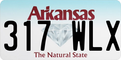 AR license plate 317WLX