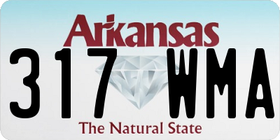 AR license plate 317WMA
