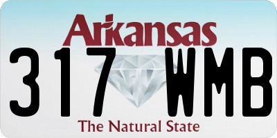 AR license plate 317WMB