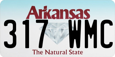 AR license plate 317WMC