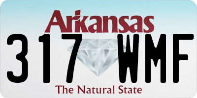 AR license plate 317WMF