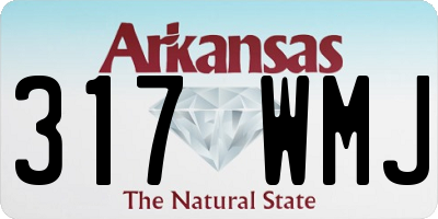 AR license plate 317WMJ