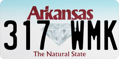 AR license plate 317WMK