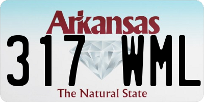 AR license plate 317WML