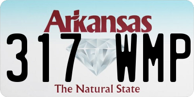 AR license plate 317WMP