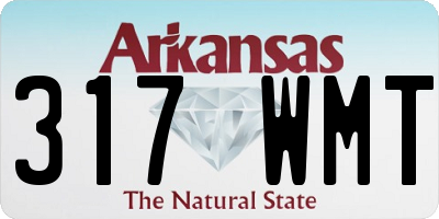 AR license plate 317WMT