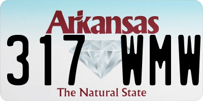 AR license plate 317WMW