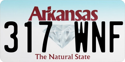 AR license plate 317WNF