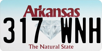 AR license plate 317WNH