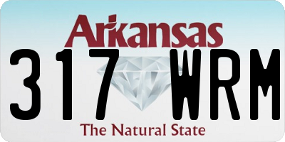AR license plate 317WRM