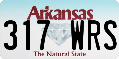 AR license plate 317WRS
