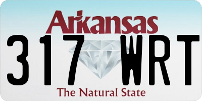 AR license plate 317WRT