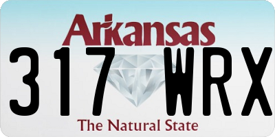 AR license plate 317WRX