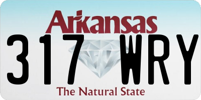 AR license plate 317WRY