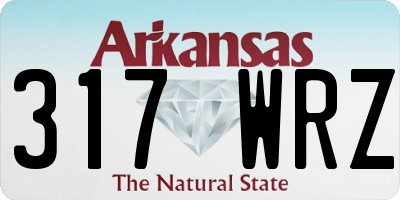 AR license plate 317WRZ