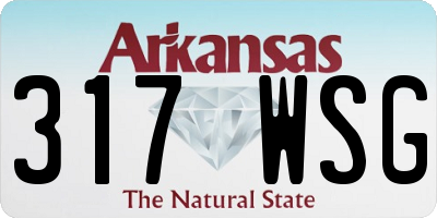 AR license plate 317WSG