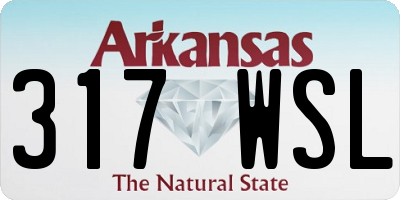 AR license plate 317WSL