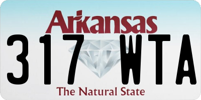 AR license plate 317WTA