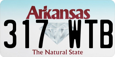 AR license plate 317WTB