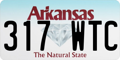 AR license plate 317WTC