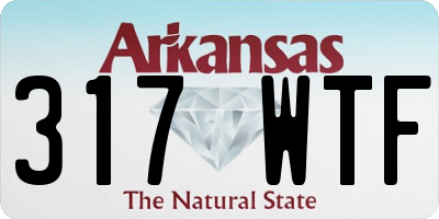 AR license plate 317WTF