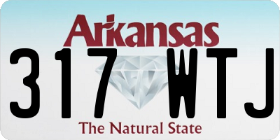 AR license plate 317WTJ