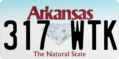 AR license plate 317WTK