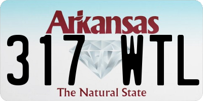 AR license plate 317WTL