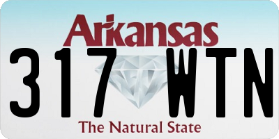 AR license plate 317WTN