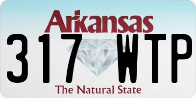 AR license plate 317WTP
