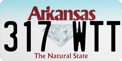 AR license plate 317WTT